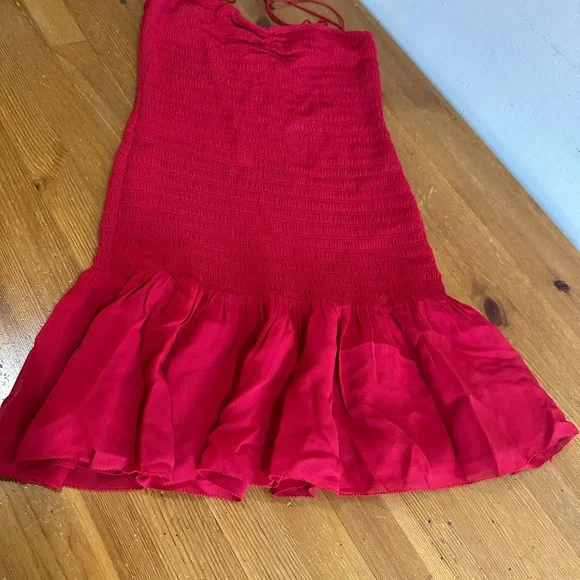 Reformation Red Mini Dress - Picture 11 of 14